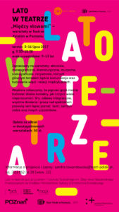 AFISZ AKCJI LATO W TEATRZE