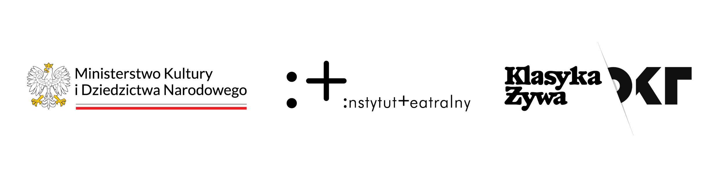 Logo: Ministerstwo Kultury i Dziedzictwa Narodowego, Instytut Teatralny, Klasyka Żywa
